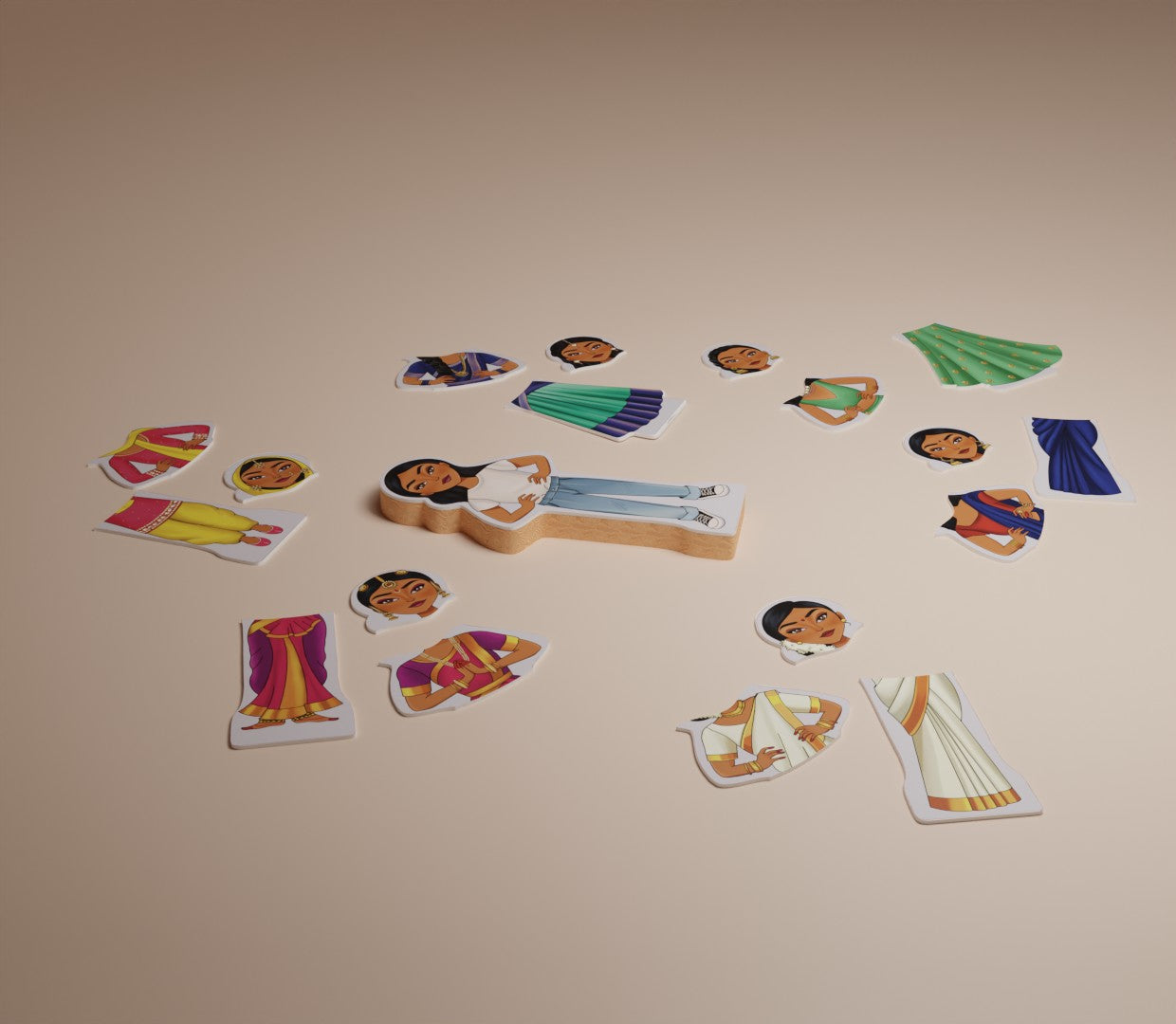 Saree Swap Magnetic Doll