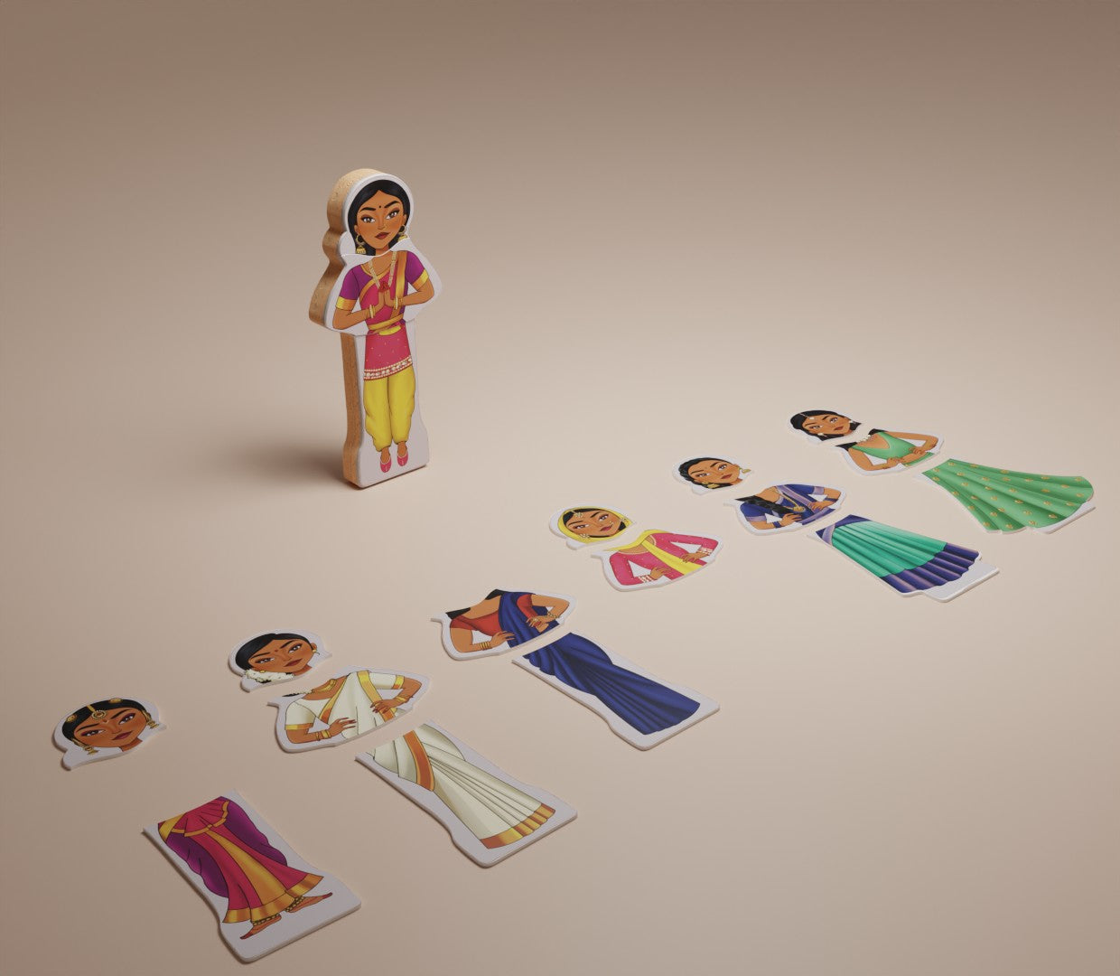 Saree Swap Magnetic Doll