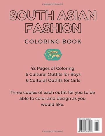 South Asian Fashion Coloring Book